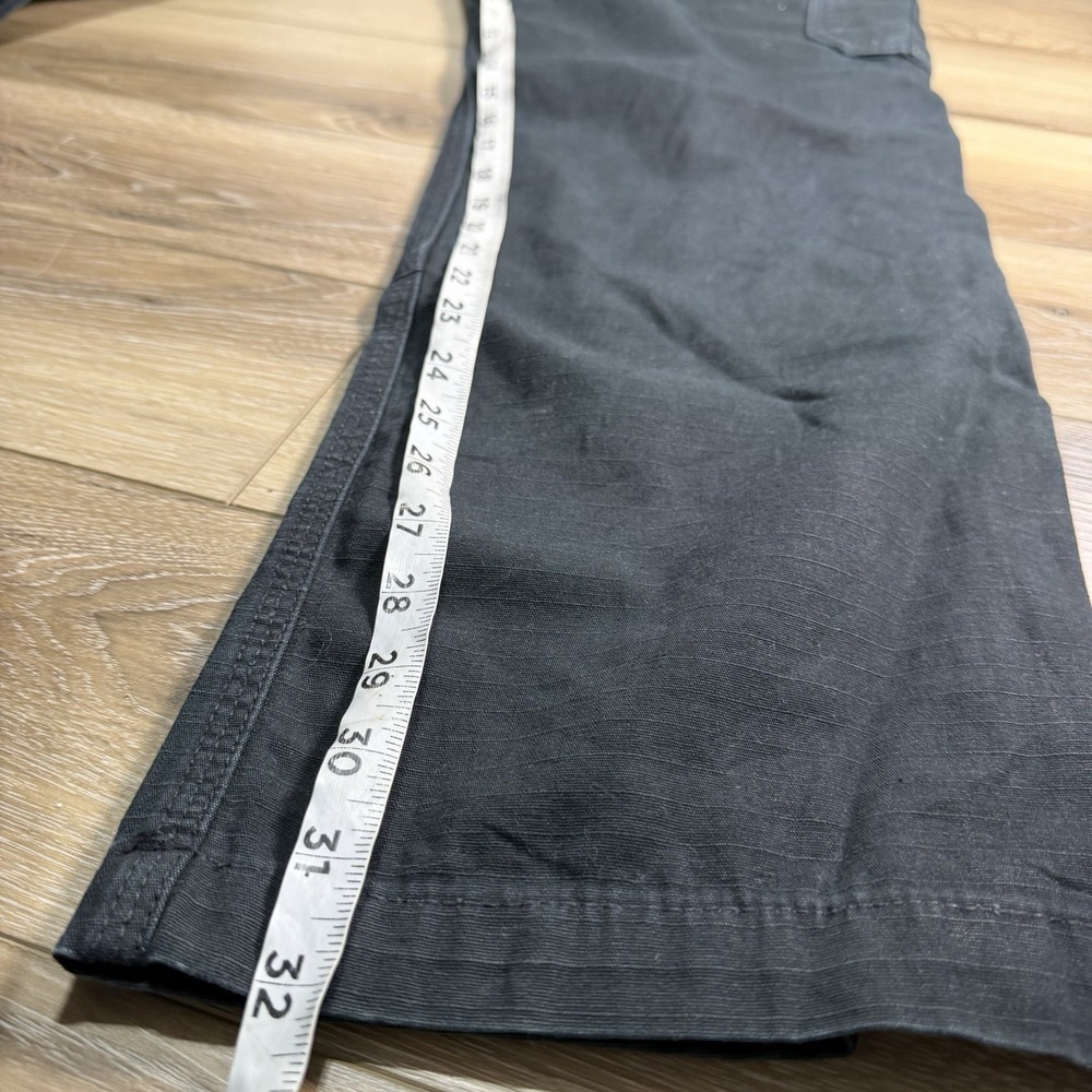 Carhartt B342-BLK Ripstop Cargo Double Knee Work Pants Sz 34x32 Relaxed Fit - Picture 4 of 7